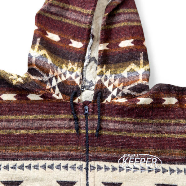 Vintage Upcycled Fleece Hoodie Zip