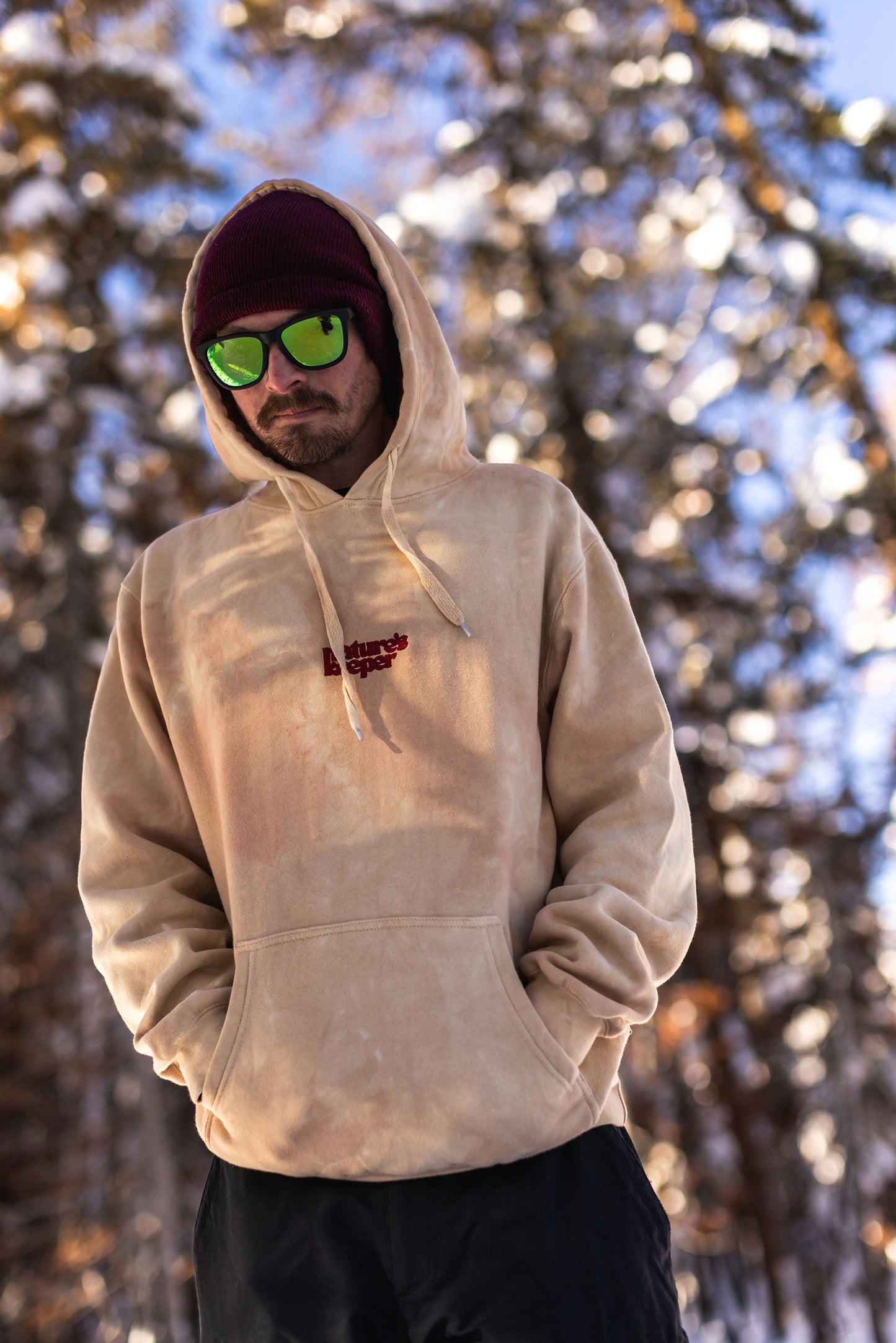 Tahoe Sunset Hoodie Marigold Tie Dye 🌱