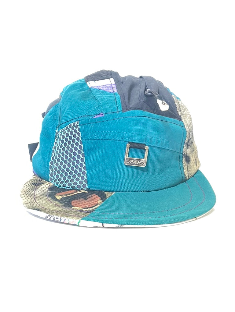 Vintage Spyder x Volcom 5 panel with snowboard buckle strap