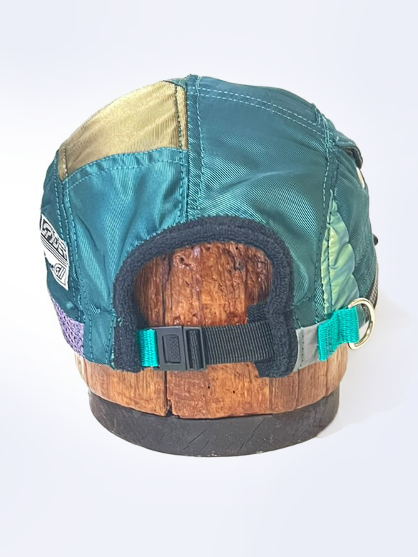 Upcycled Iridescent 5-panel Hat #1 (1 of 1 ) Vintage Spyder