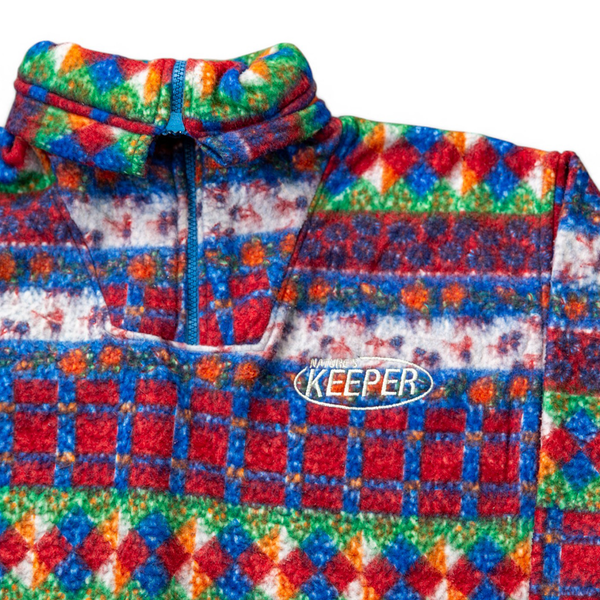 Vintage Upcycled Virginia Fleece 1/4 Zip