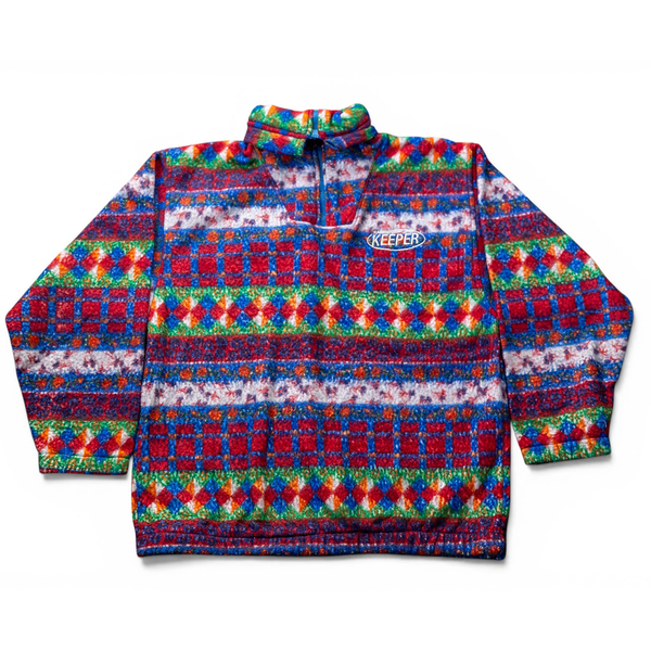 Vintage Upcycled Virginia Fleece 1/4 Zip