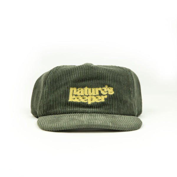 NatKe Green Corduroy Hat